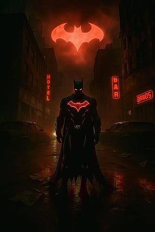 An image of Neon Batman'
