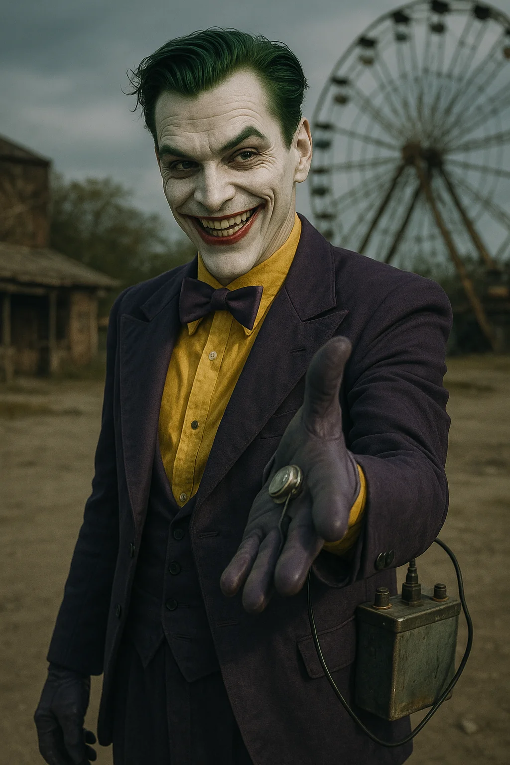 Worked with ChatGPT to produce some interpretations of a Joker drawing I did in 2001. picture 2 of 5