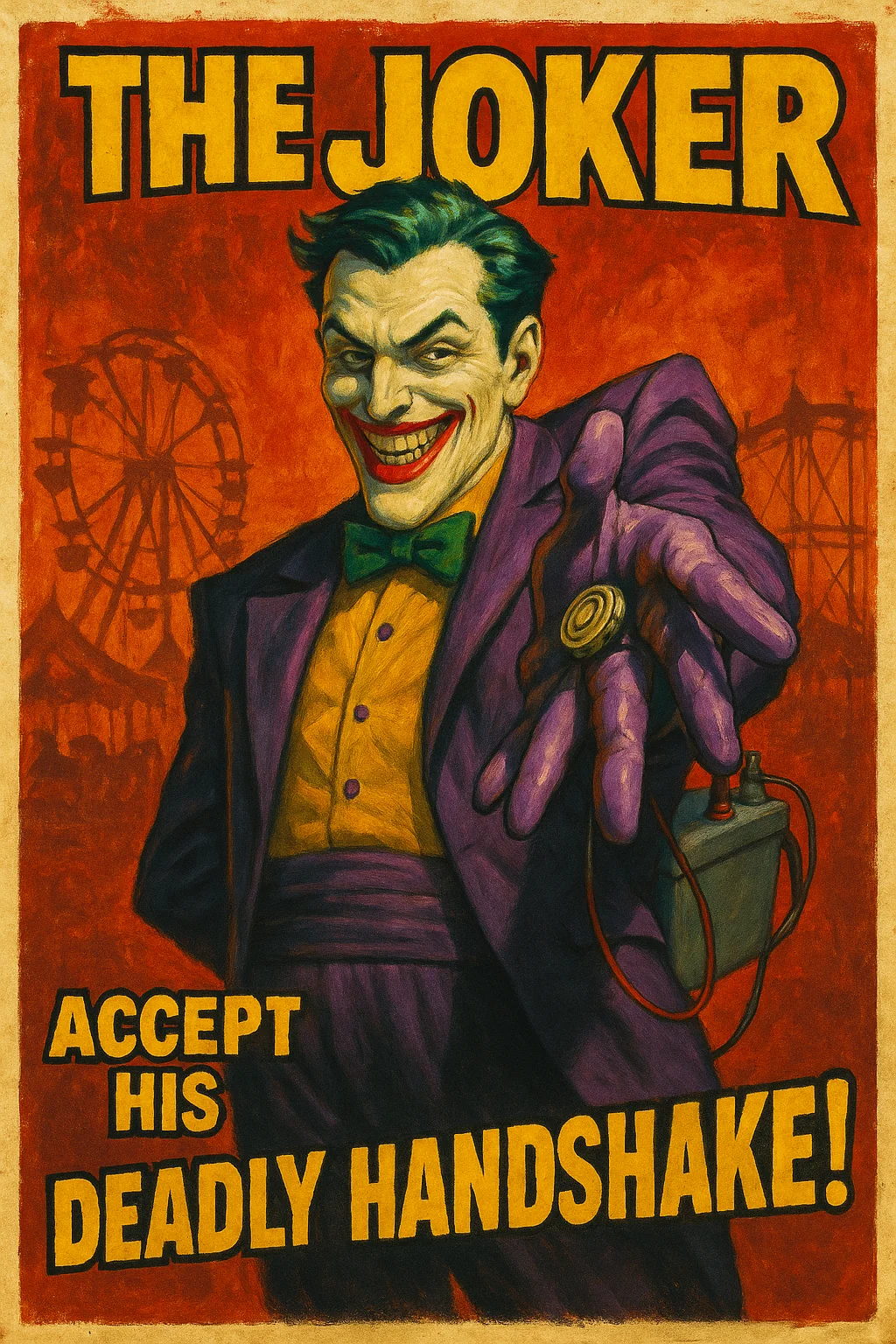 Worked with ChatGPT to produce some interpretations of a Joker drawing I did in 2001. picture 5 of 5