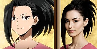 Live action Momo Yaoyorozu'