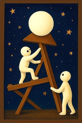 Balancing the moon'