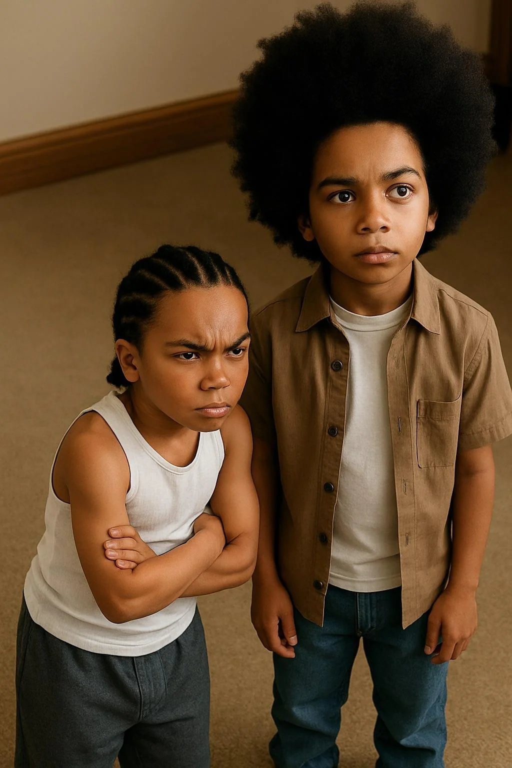 Huey and Riley from The Boondocks, photorealistic re-style picture 1 of 2