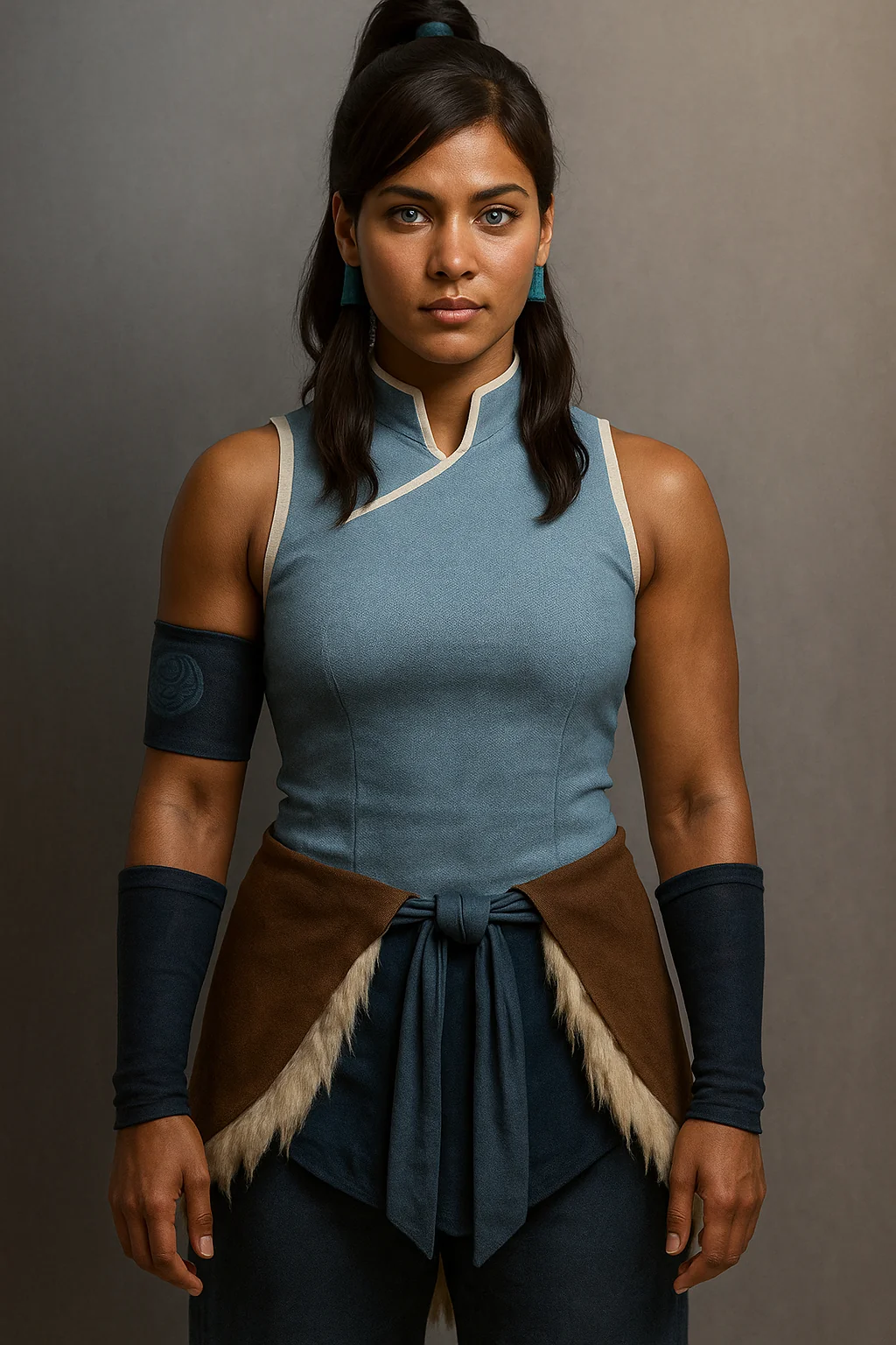 Realistic Avatar Korra Portrait. picture 3 of 4
