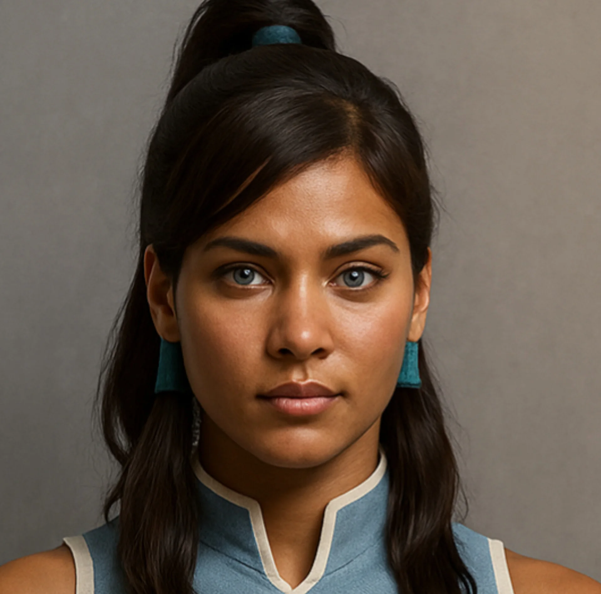 Realistic Avatar Korra Portrait. picture 4 of 4