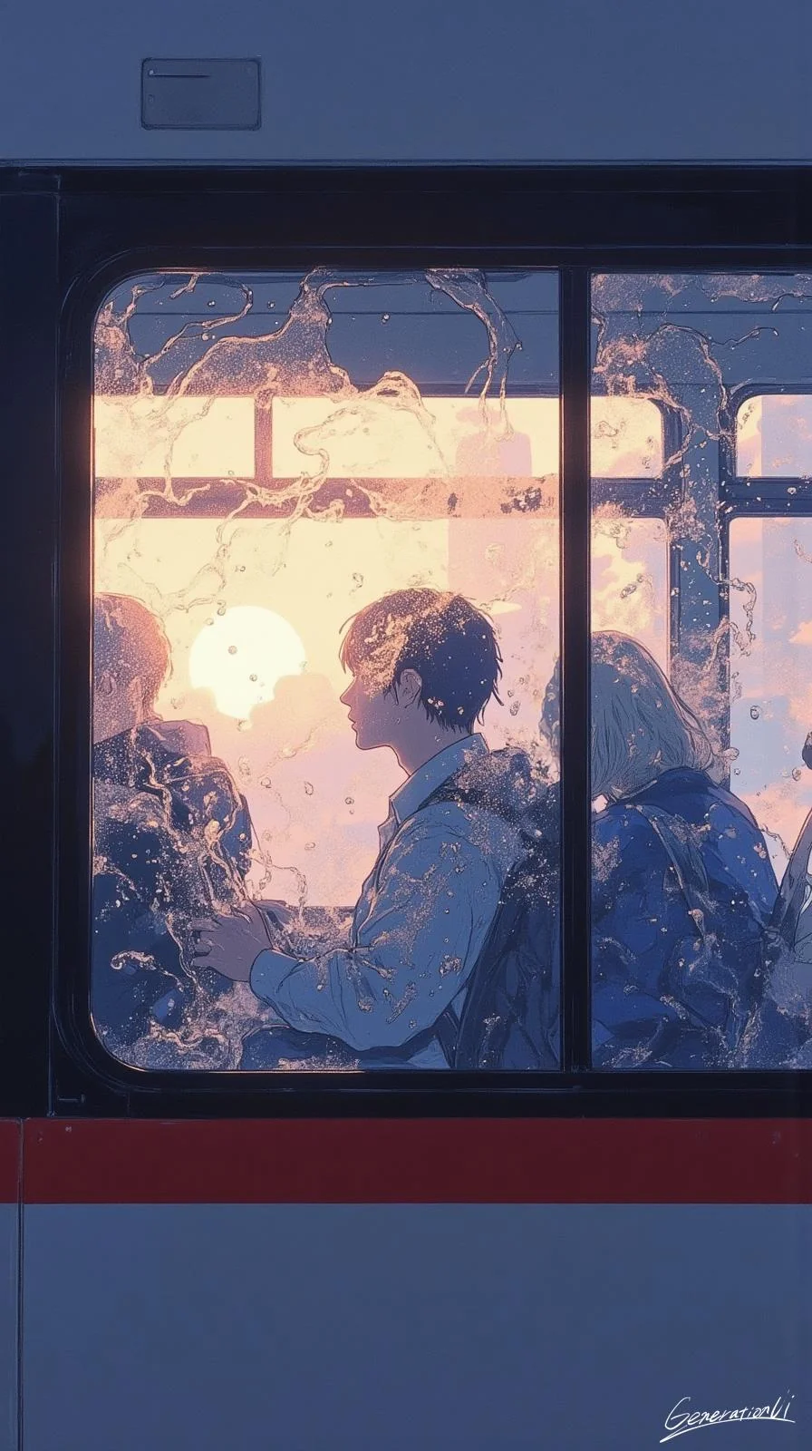 After the Rain, Sunset Bus / Phone Wallpaper Archives picture 1 of 1