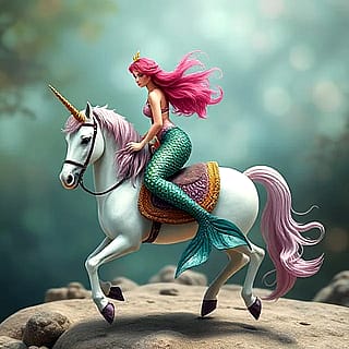 Do mermaids ride unicorns side-saddle?'