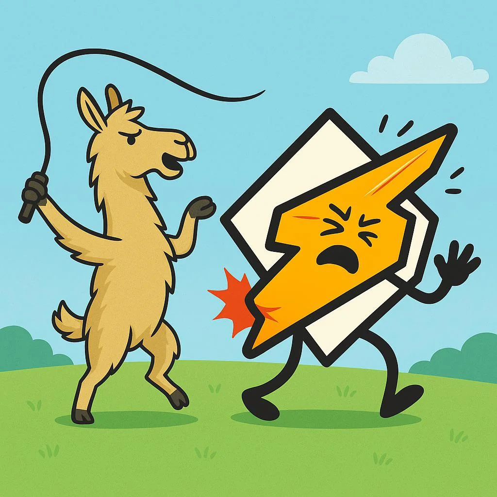 Llama’s had enough of Winamp picture 1 of 1