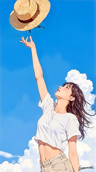 Reaching Out on a Summer Day / Phone Wallpaper Archives'