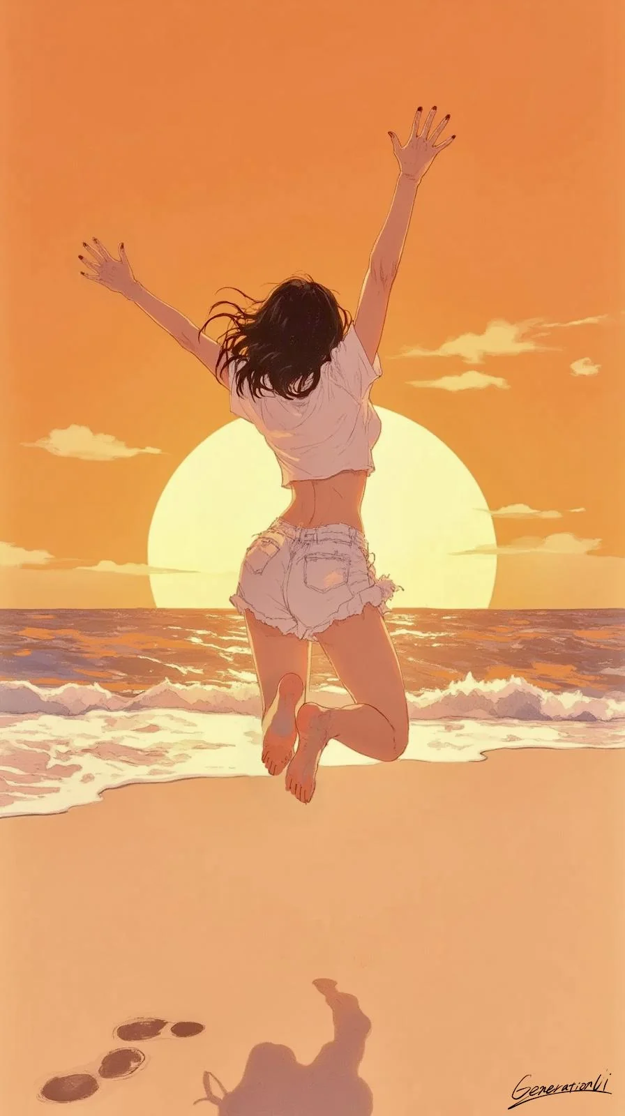 One More Leap Before the Sun Sets / Phone Wallpaper Archives picture 1 of 1