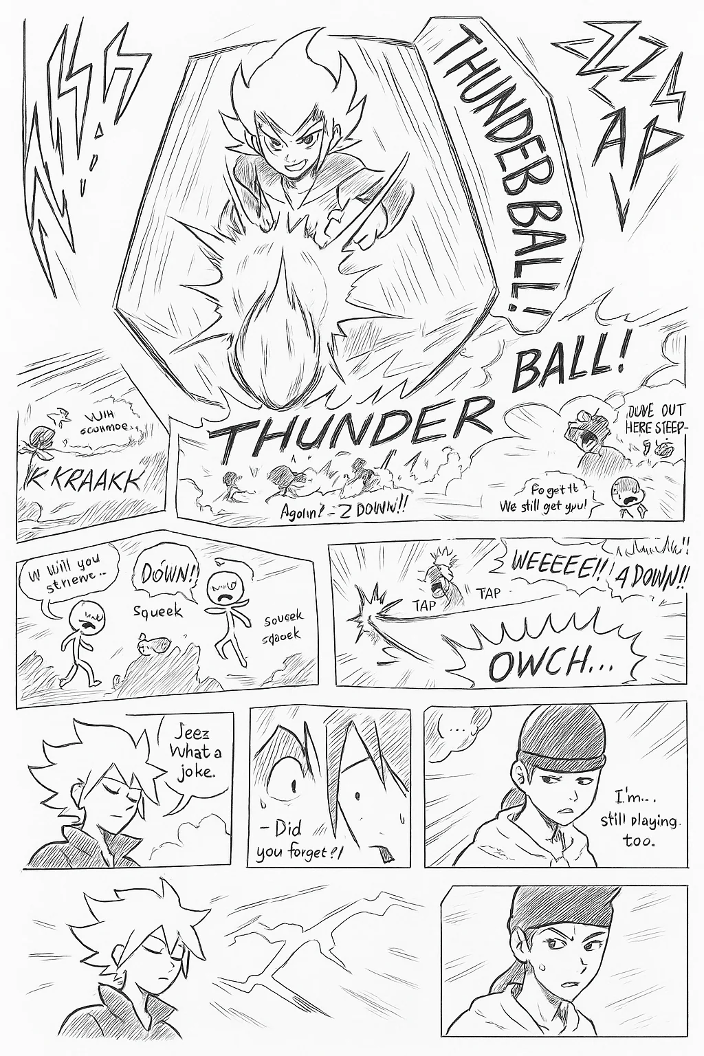 I asked ChatGPT to recreate my comic. This is what it came up with. picture 1 of 2