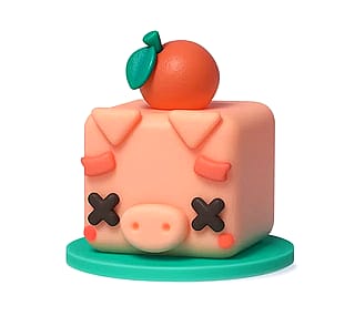 A Pig for my Chidren's book! (Art, 3D, AI)'