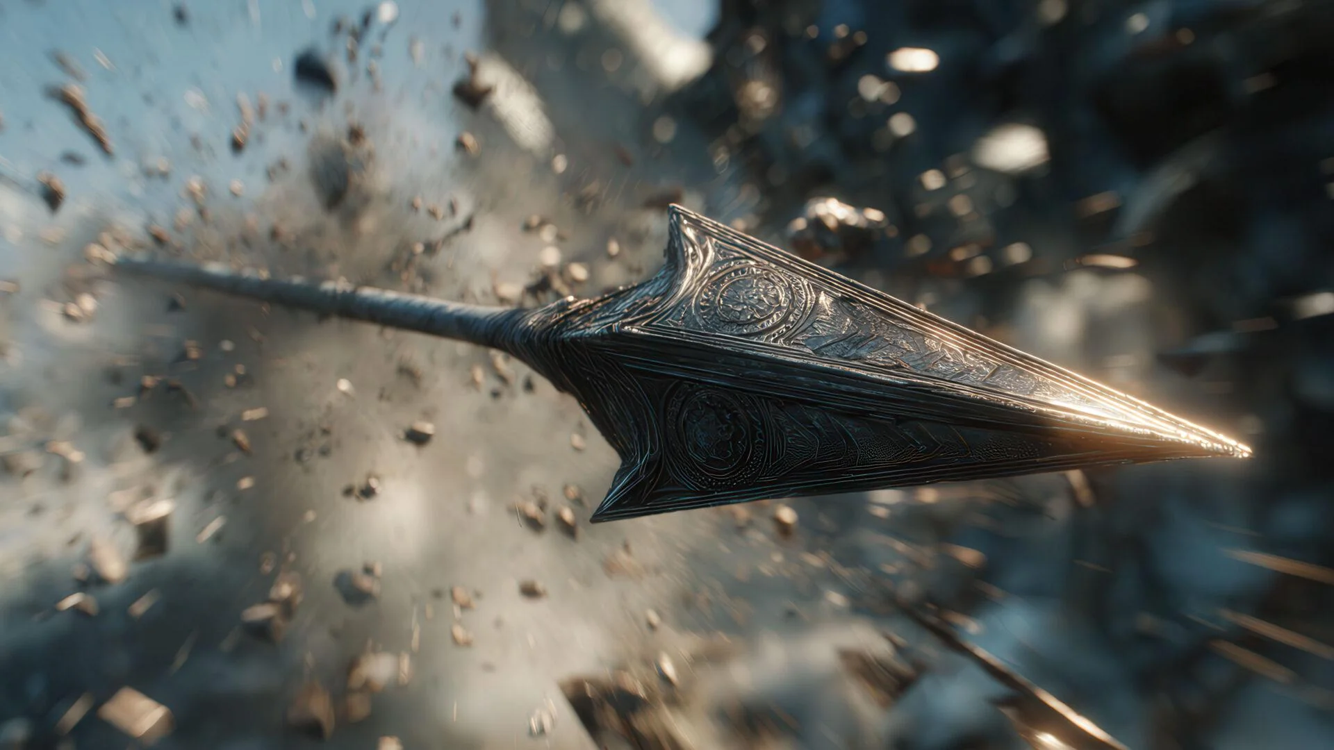 Ornate fantasy weapon arrowhead swift flight picture 1 of 1