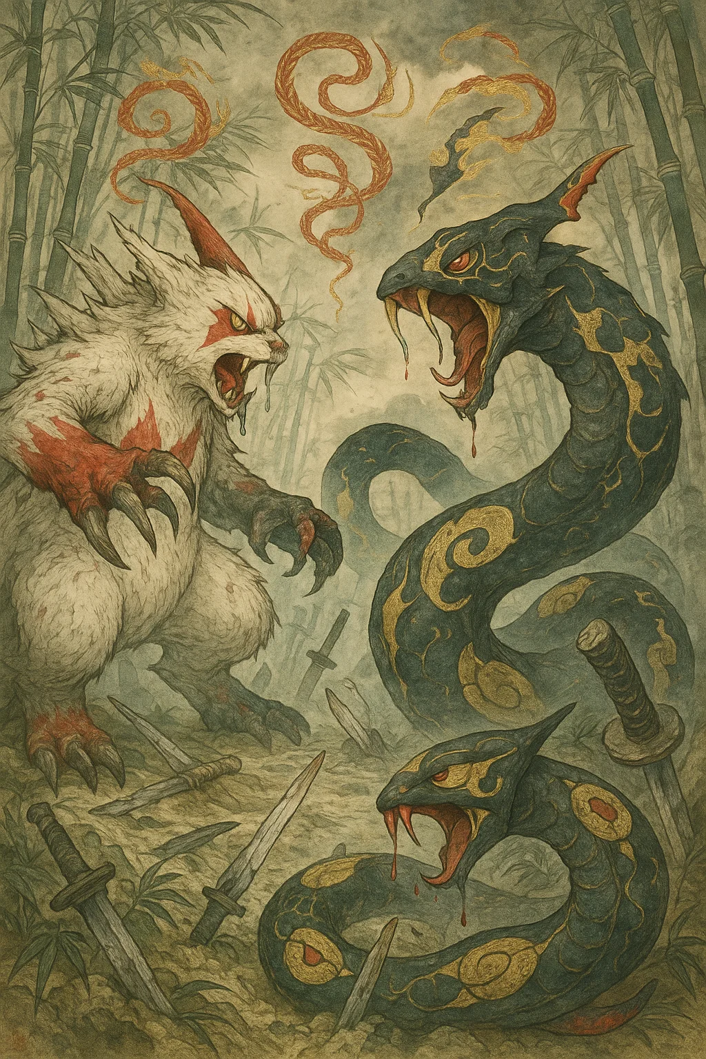 Some Pokemon Yokai fusions ive been experimenting with. picture 4 of 8