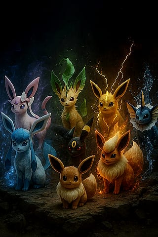 Eevee Evolutions 😻'