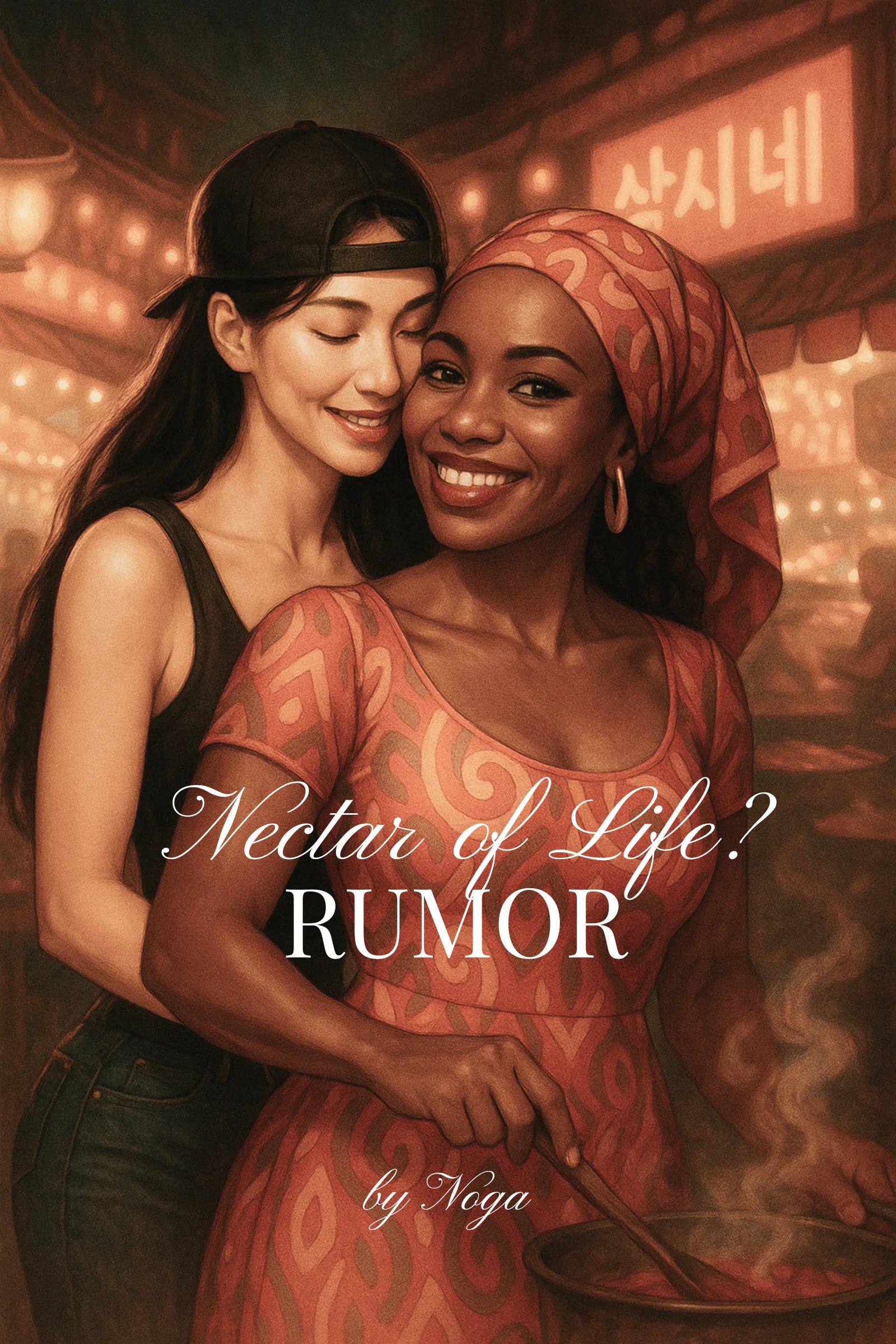 Made the Book Cover for my short story, Nectar of Life? Rumor, with ChatGPT. I'm very satisfied with how it interpreted my prompt. picture 1 of 1