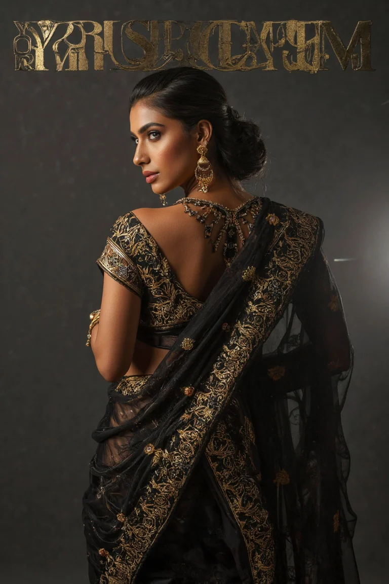 "Can AI capture the elegance of a saree? Vote for your favorite AI model!" picture 2 of 7