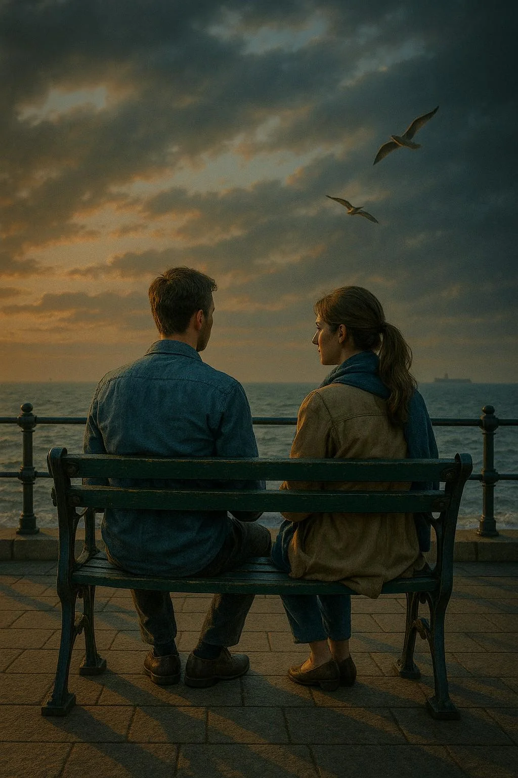 Couple on the seafront picture 1 of 1