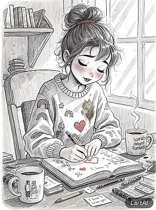 AI Generated Sketch Style Drawing'