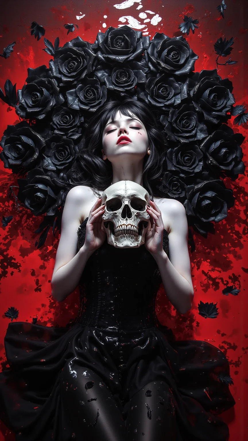 Faded into black roses picture 1 of 2