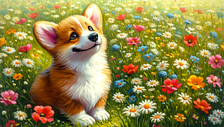 A cute Corgi'