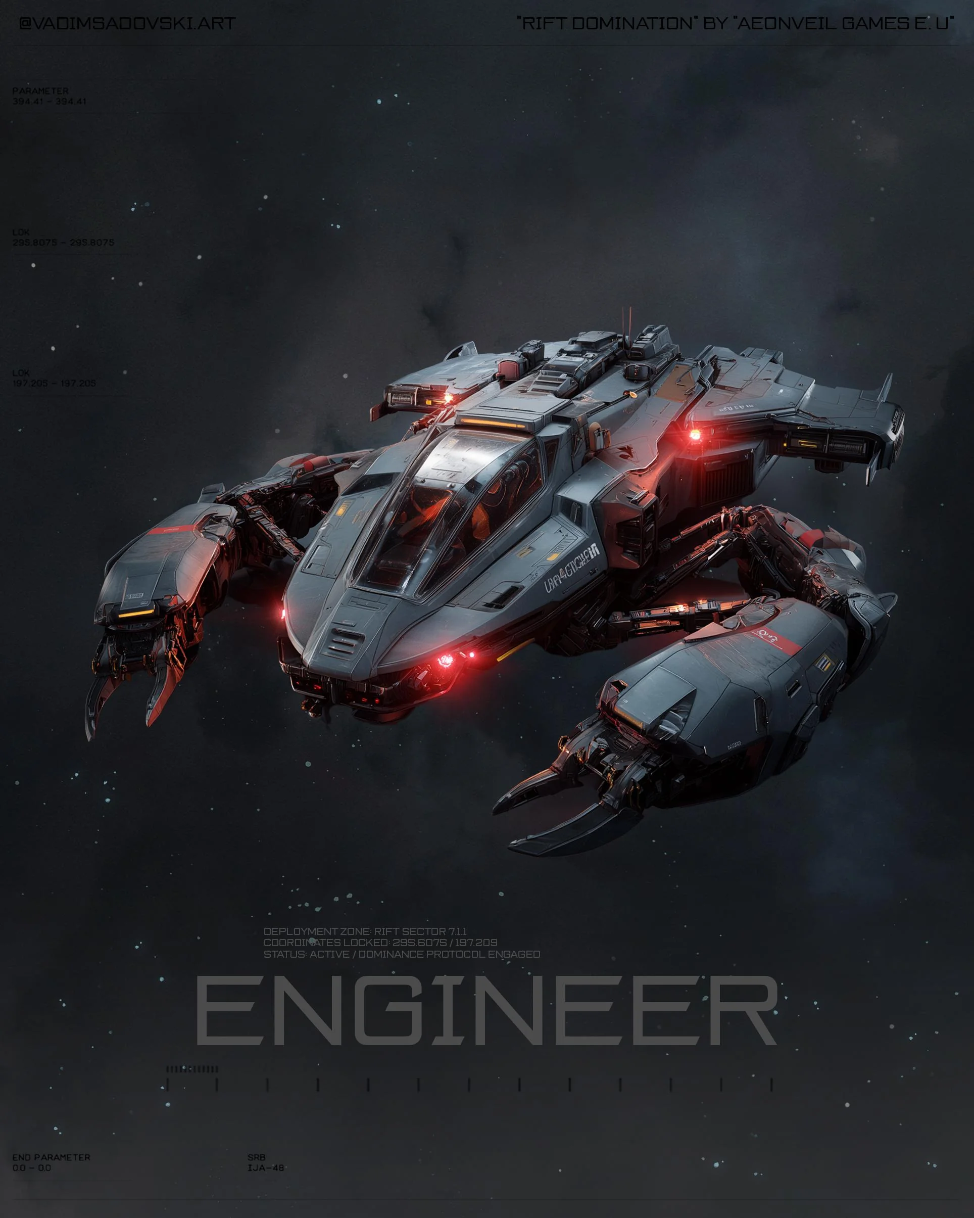 Spacecraft cards designs for board game - MJ+Photoshop, OC, 2025 picture 4 of 7