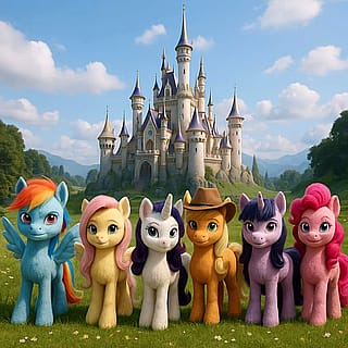 My guess at what the live action MLP is going to look like [Galaxy AI].'