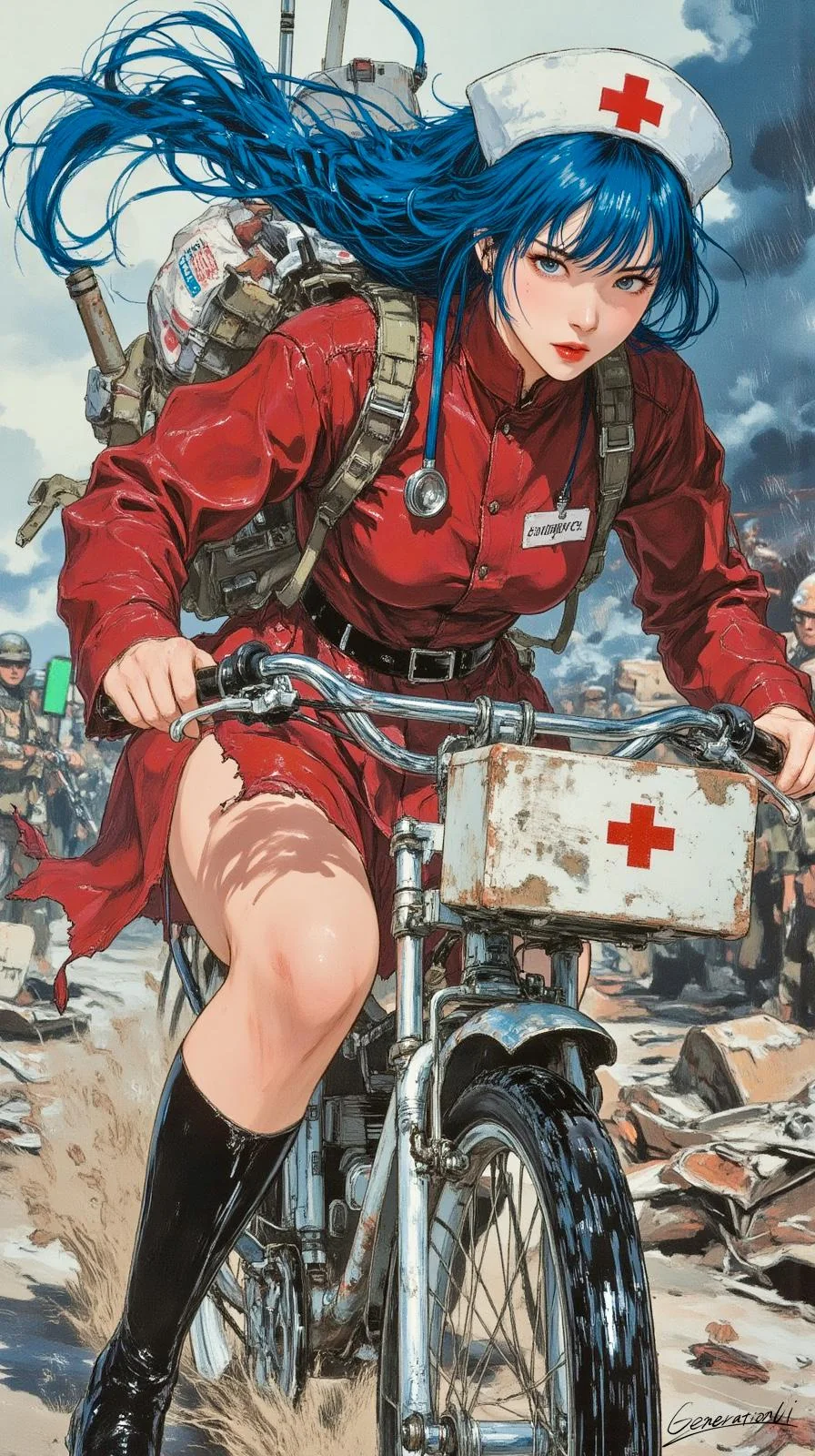 Nurse & Battlefield[3] / Phone Wallpaper Archives picture 1 of 1