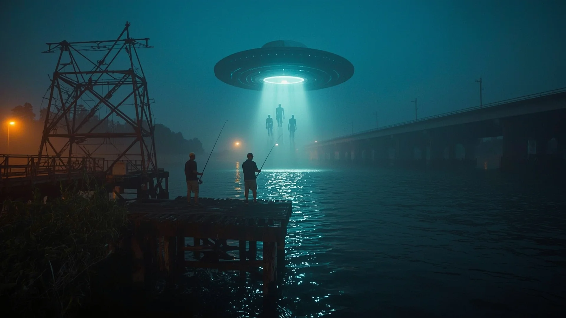 Visualization of the alien abduction case in Pascagoula in 1973 using different AI models. picture 2 of 4