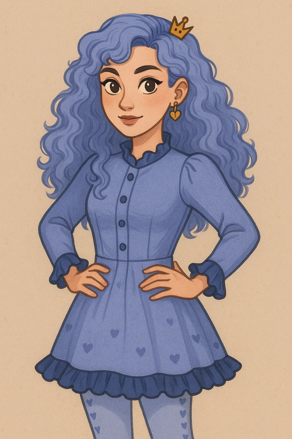 [OC] Perrie Hearts | Daughter of the Queen of Hearts | Descendants AU picture 1 of 1