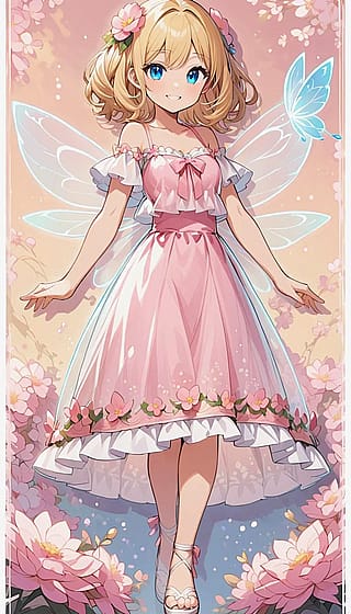 Beautiful Flower Fairy'