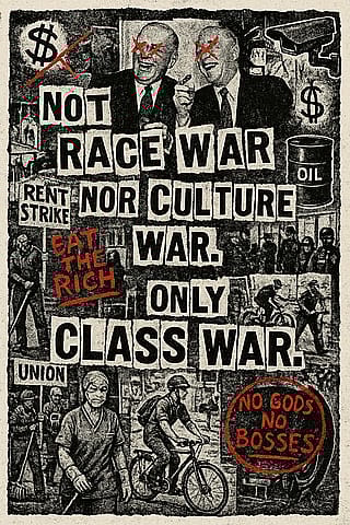 Not Race War Nor Culture War. Only Class War.'