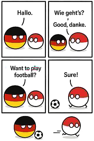 Asked AI to make a countryball comic'