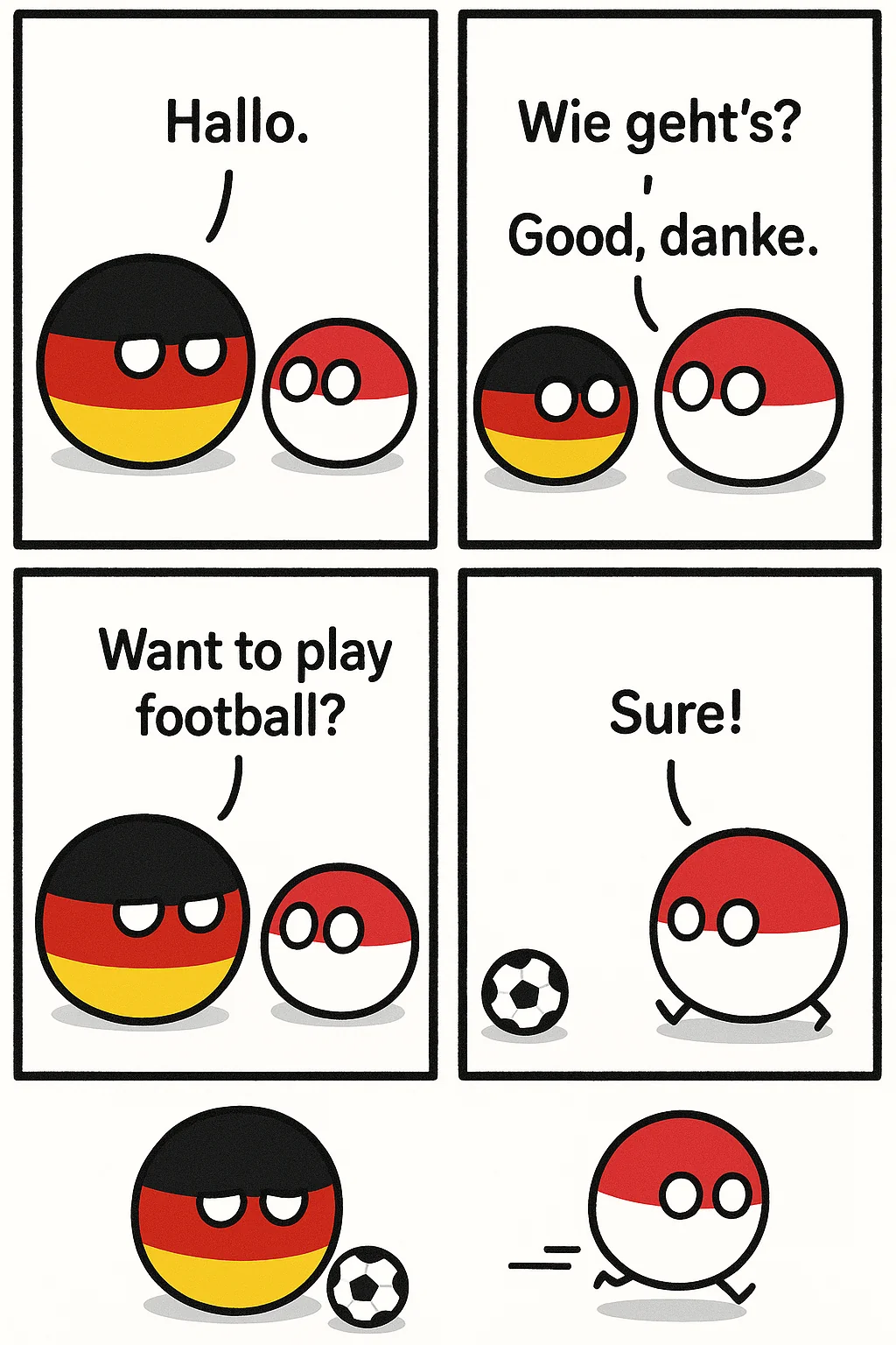 Asked AI to make a countryball comic picture 1 of 1