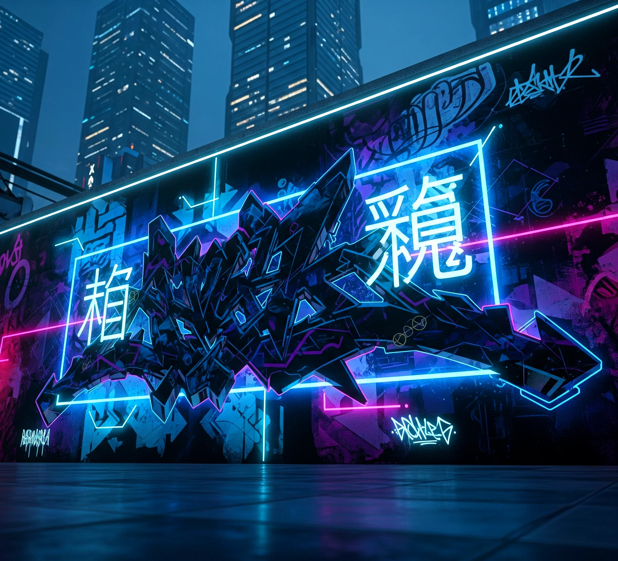 Cyberpunk/Japanese Graffiti🇯🇵 picture 1 of 4