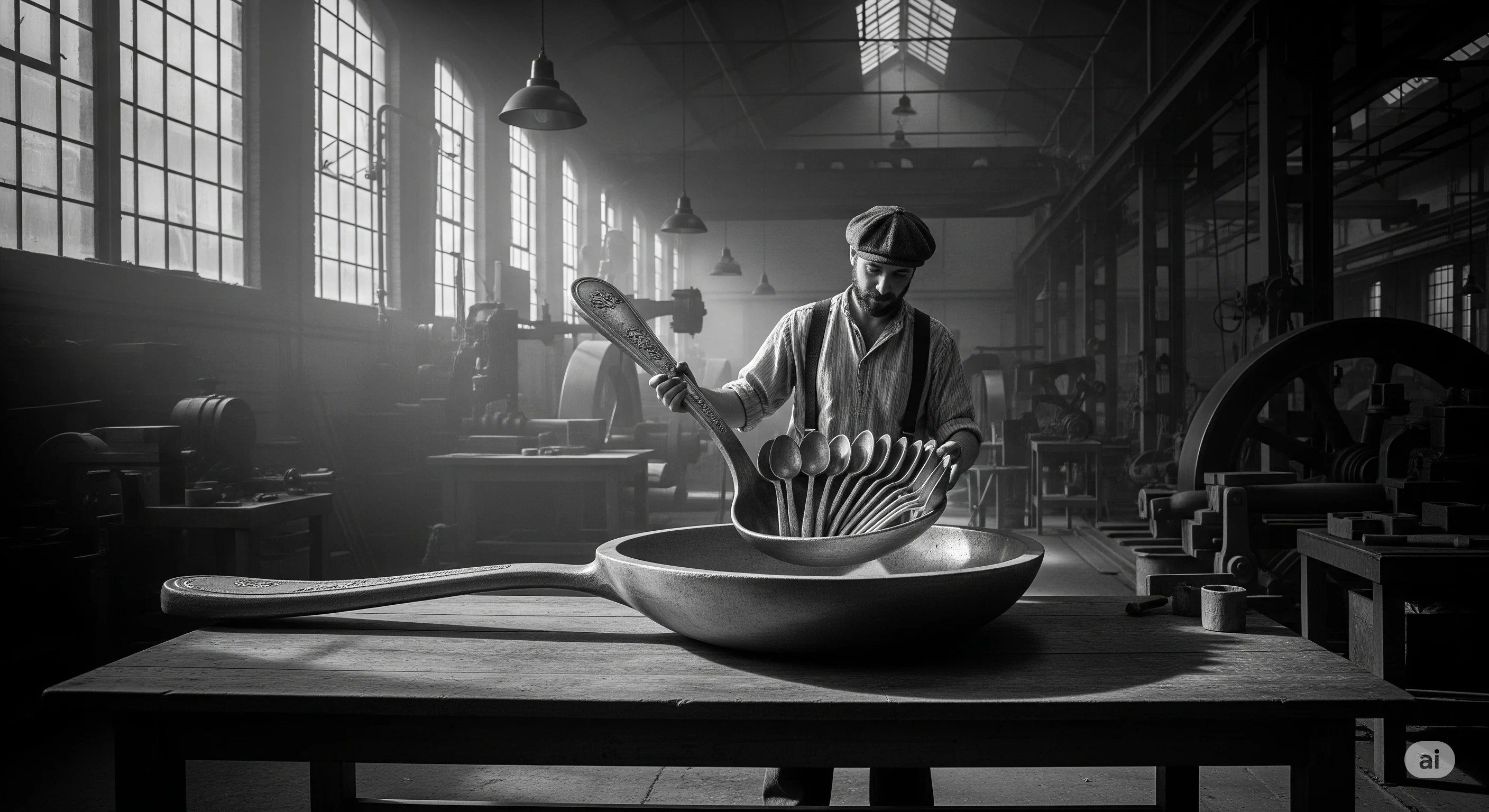 "Putting Spoons into a Spoon Using a Spoon" picture 1 of 1