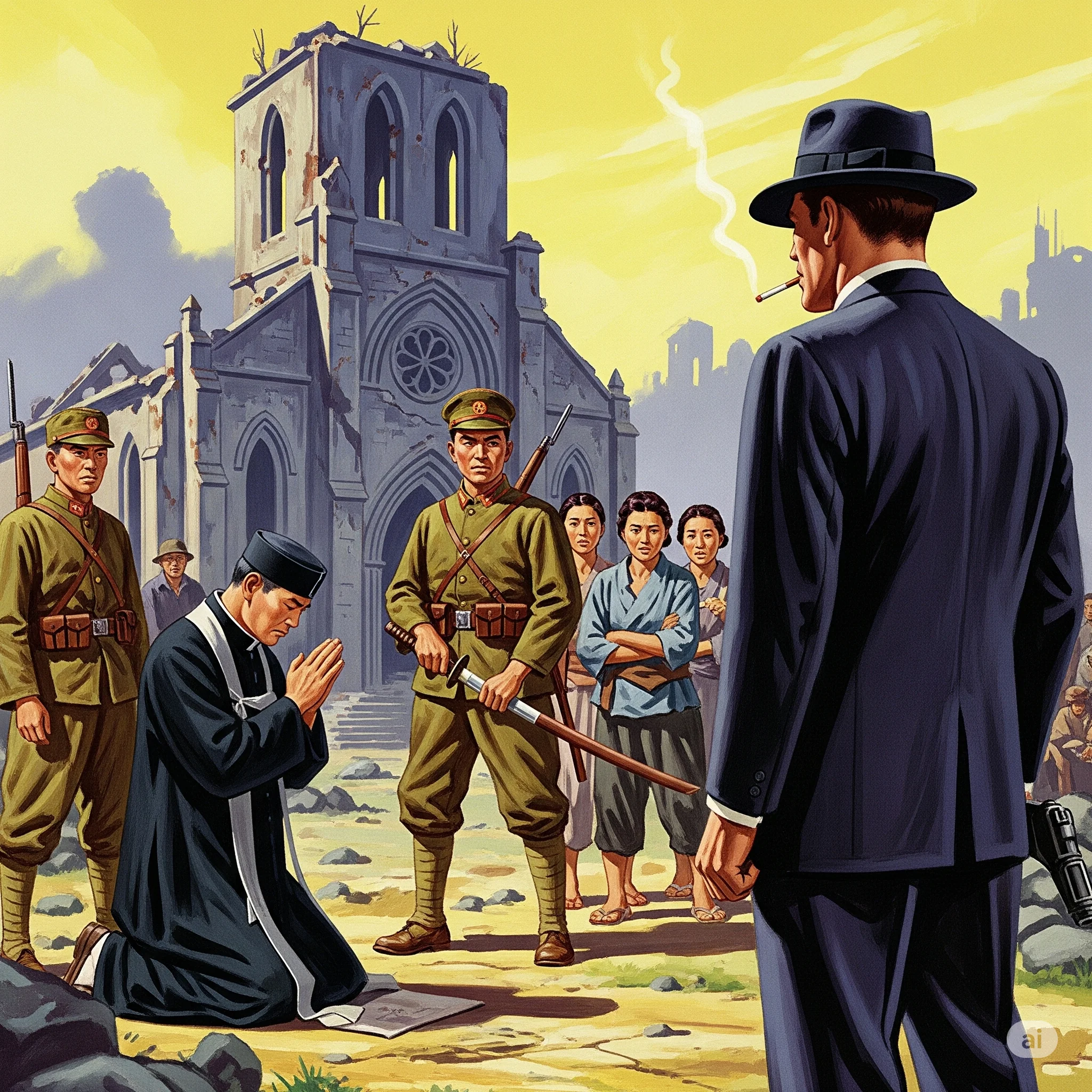 Japanese persecuting Korean Christians in Korea (1930s) picture 1 of 1