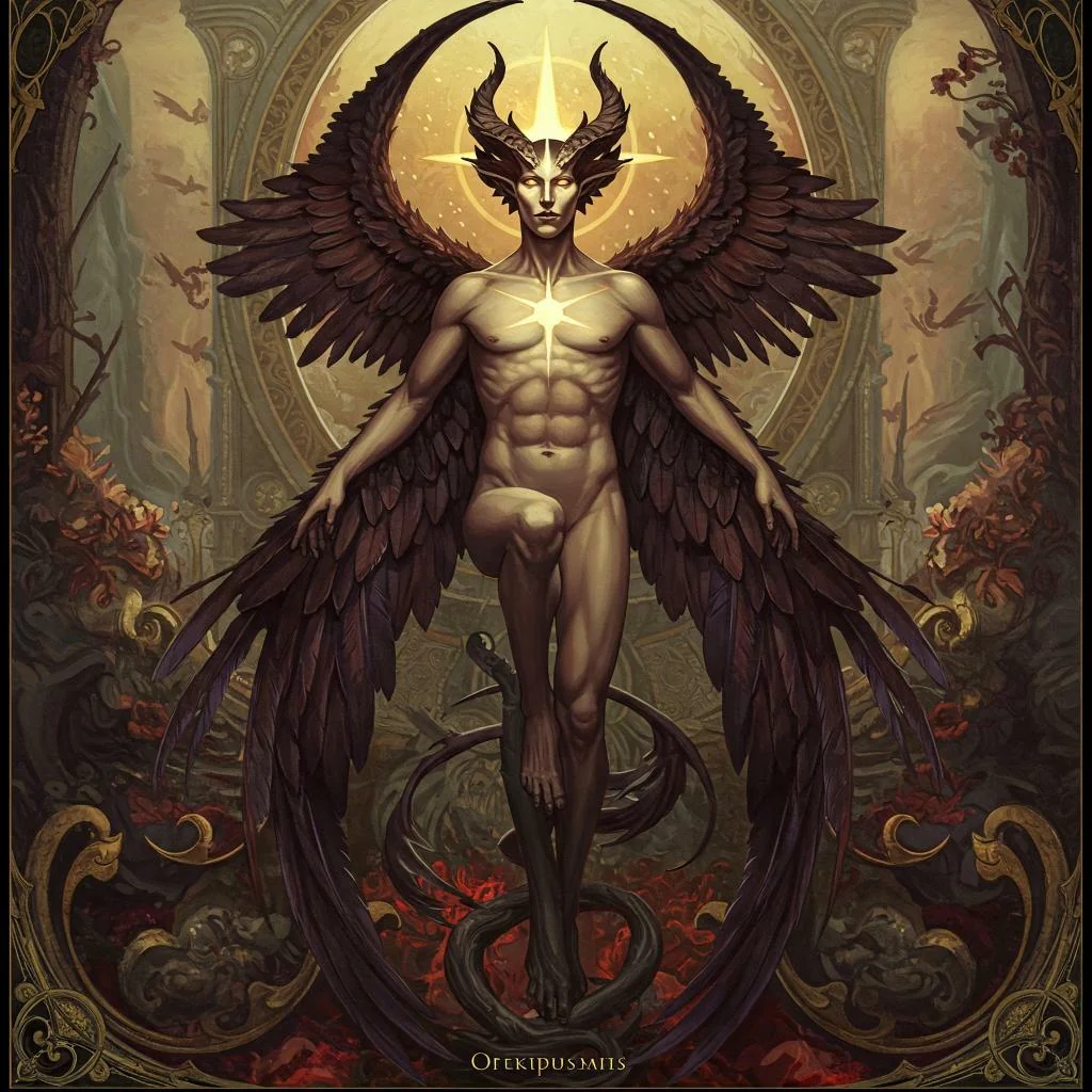 Digital Lucifer crowned with thorns picture 1 of 3
