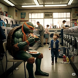 Waiting for laundry'