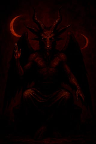 Ai generated Baphomet'