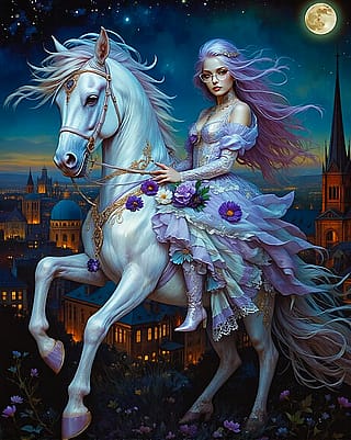 Midnight Ride by Starryai'