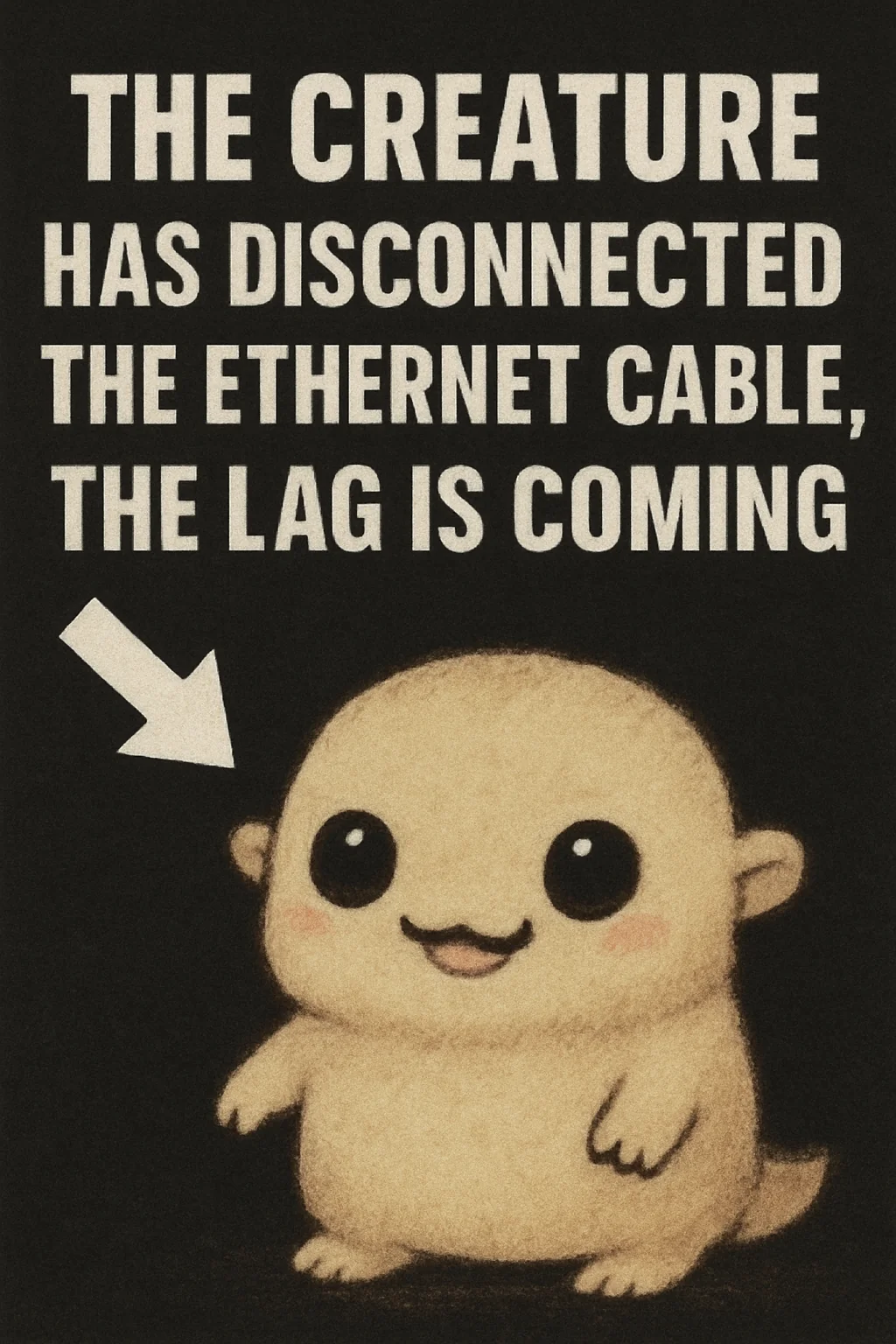 MY CAT DISCONNECTED MY ETHERNET CABLE GOD DAMN IT picture 1 of 1