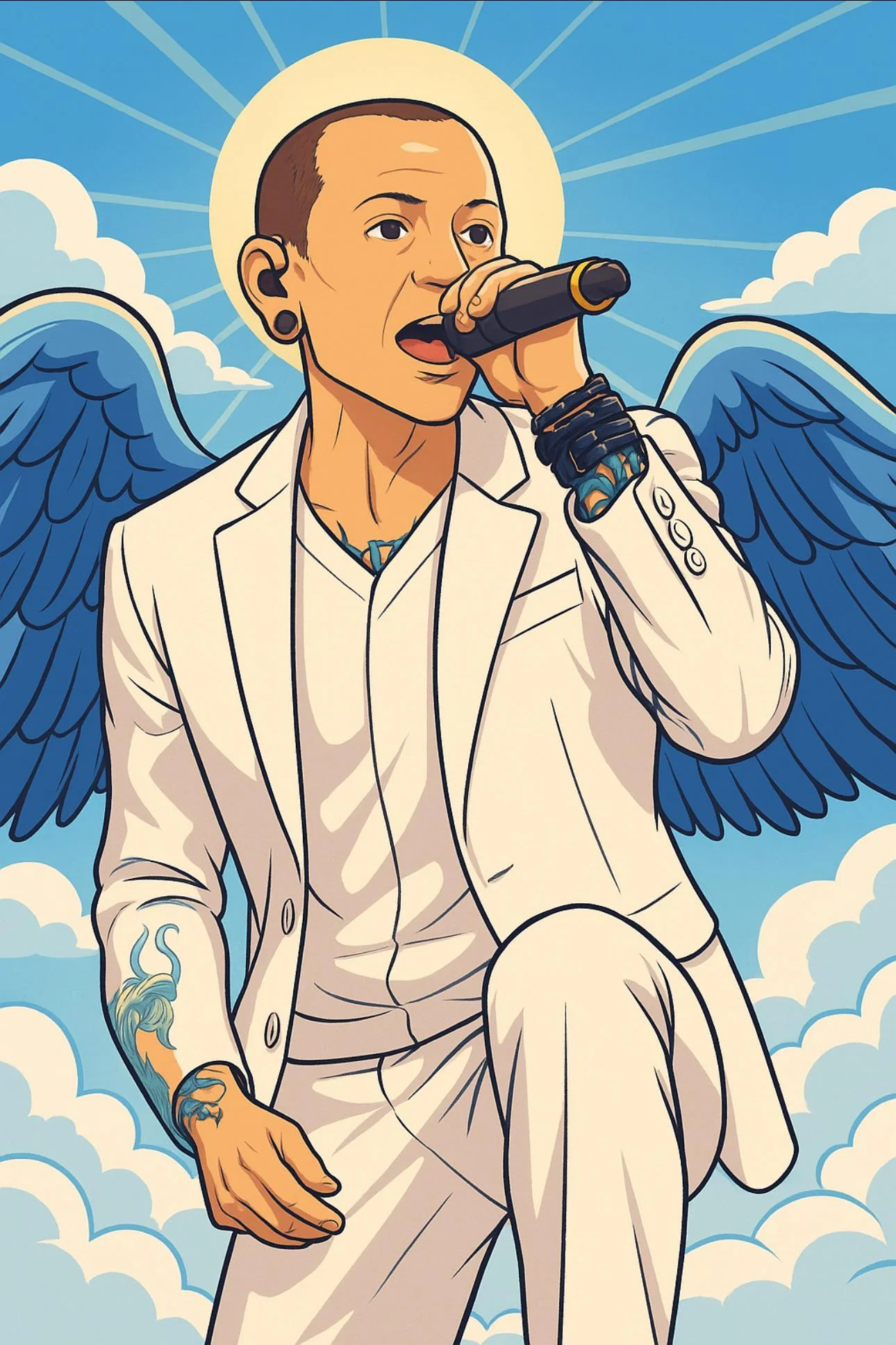 Made this in ChatGPT. Rest in peace Chester 💙 picture 1 of 1