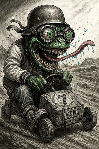 Frog Soapbox Derby Racer'