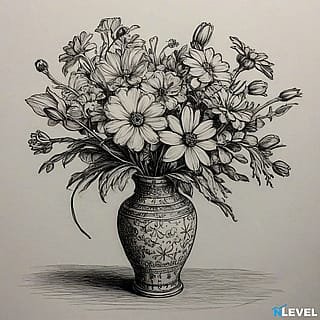 Daisies in a vase'