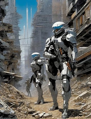 On patrol'
