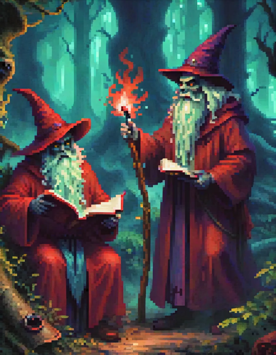 dark fantasy pixel art picture 3 of 4