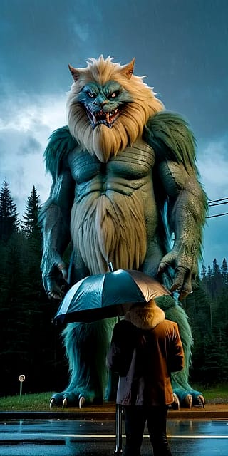 When the rain falls, the monsters arrive - Replika AI'