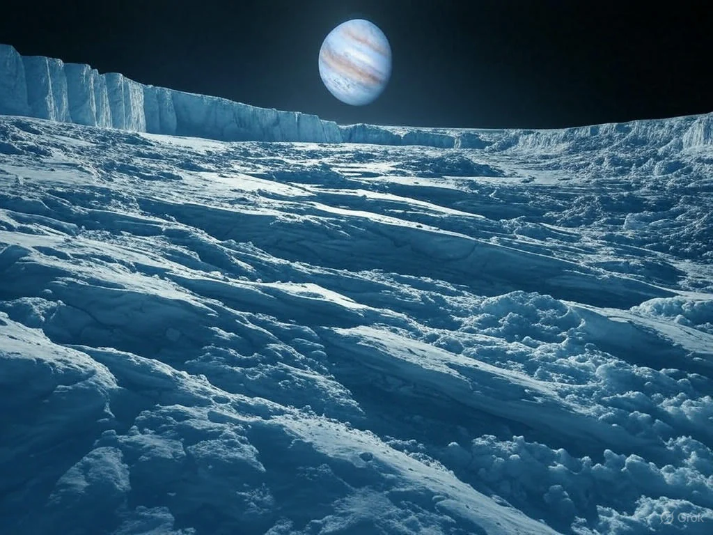 Surface level perspective from planets and moons. picture 1 of 7