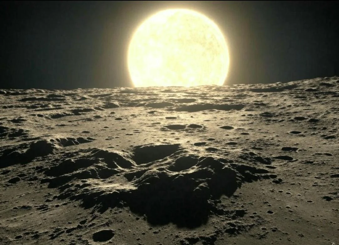 Surface level perspective from planets and moons. picture 7 of 7