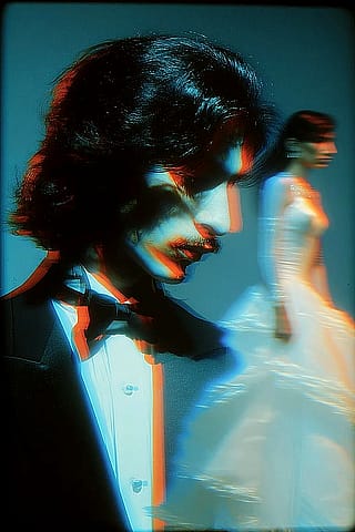 When She's Gone (Self Portrait) Prism Effect Realistic'
